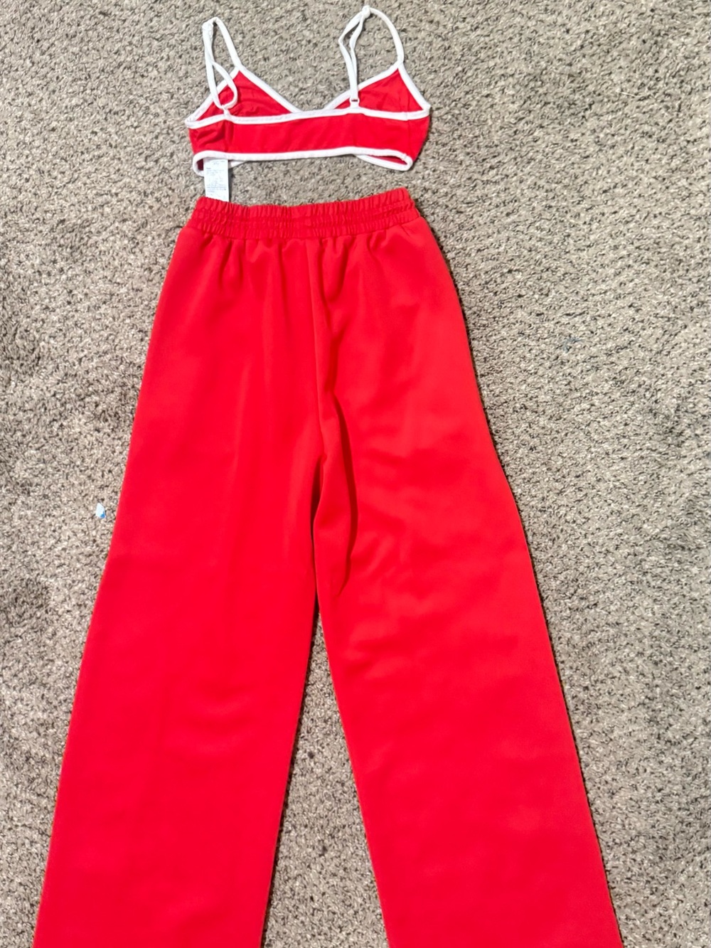 Red Track Pants Set - Picture 2 of 4